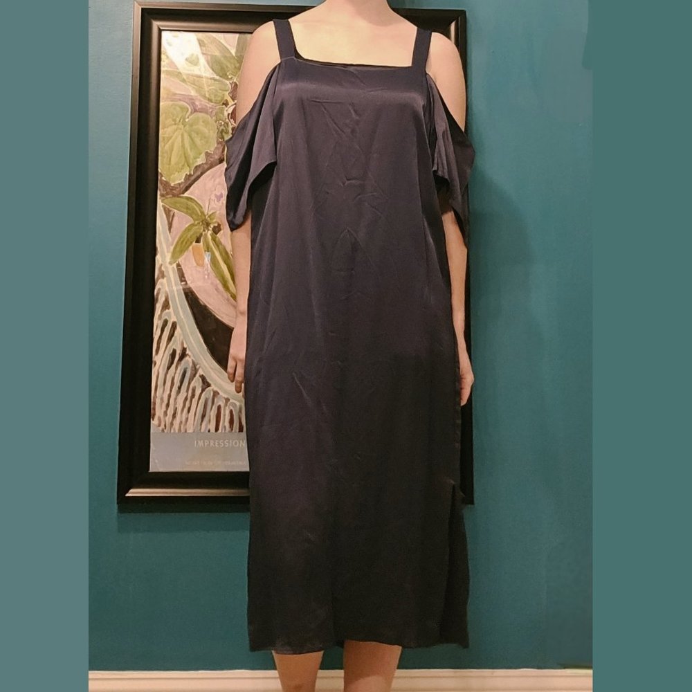 Topshop Boutique Silky Midi Cocktail Dress